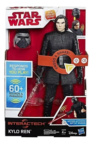 Figura Star Wars Kylo Ren 60 Frases En Español Interactivo