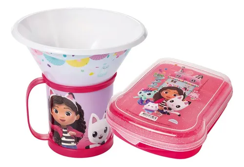 Kit Sanduicheira Caneca E Bowl Casa Mágica Da Gabby Plasútil