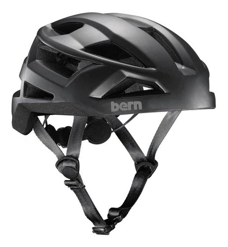 Casco Para Bicicleta Ciclismo Bern Fl-1 Libre Visera - Color Negro Talle L