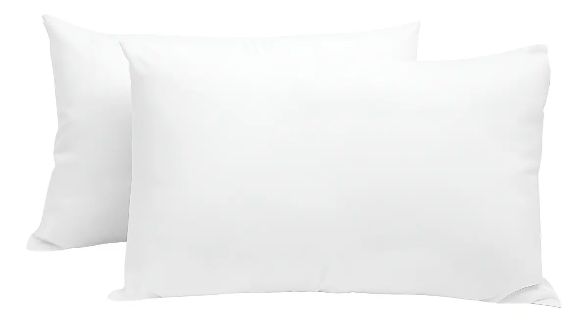 Imagen de Almohadas 2 Pack Estándar Microfibra Densidad Media Blancos Azteca