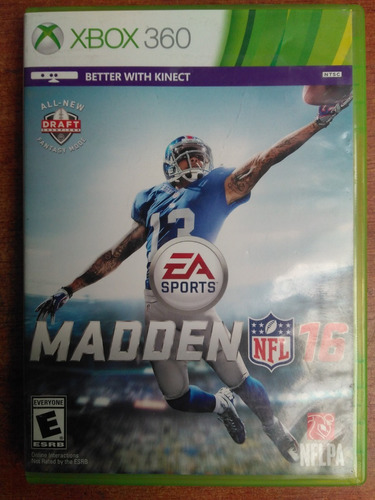 Juego Xbox 360 Madden 16