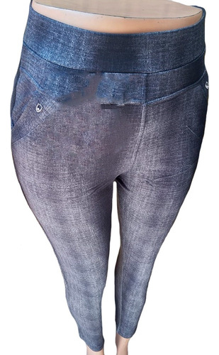 Leggins Jeans Térmico Ropa Térmica Talla Grande Frio Plus