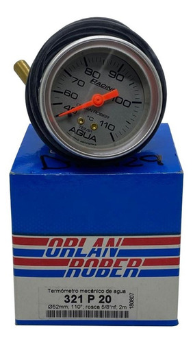 Imagen 1 de 3 de Reloj Orlan Rober Termometro Temperatura Agua Racing Plata