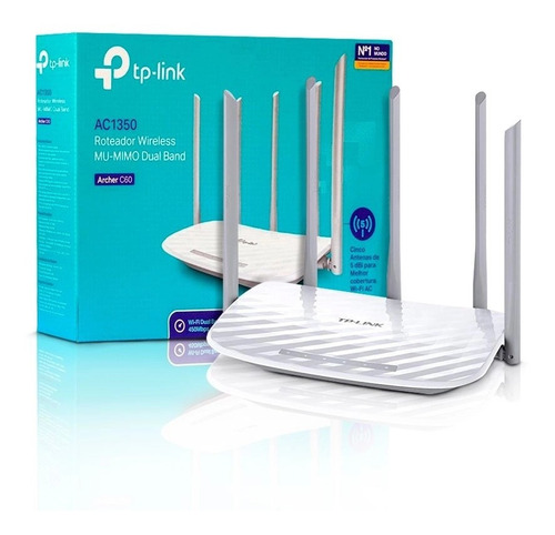 Roteador Wireless Tp-link Archer C60 Ac1350 5 Antenas Wi-fi