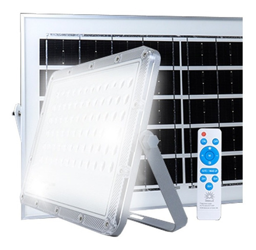 Reflector Solar 100w Led Carga Panel Control Remoto Ip66 Color de la carcasa Gris