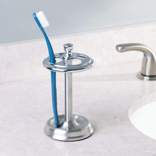 Soporte De Acero Para Cepillos De Dientes 4 Compartimentos N