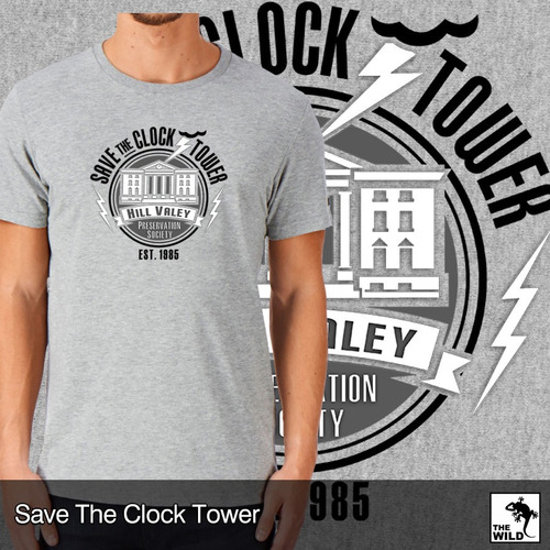 Remera De Pelicula Volver Al Futuro Save The Clock Tower