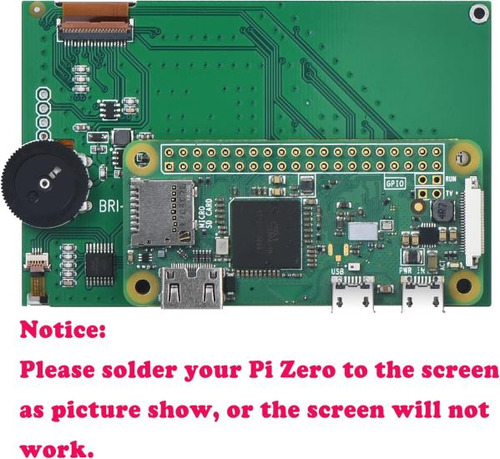 Pantalla Iuniker Para Raspberry Pi Zero Con Perilla