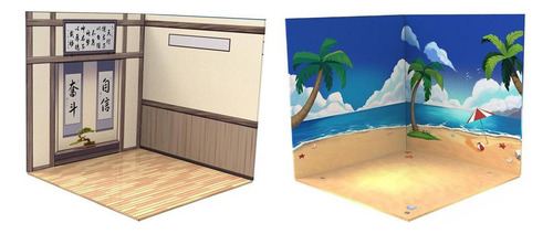 Fondo De Figura De Acción A Escala 2x1:12 Escena De Diseño