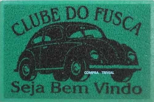 Tapete Capacho Personalizado Com Seu Texto Clube Do Fusca 