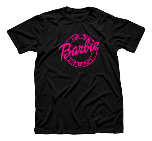 Remera Algodón Premium Barbie Let´s Go Party 02 Circulo