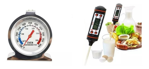 Termómetro Medir La Temperatura De Alimentos + Para Hornos