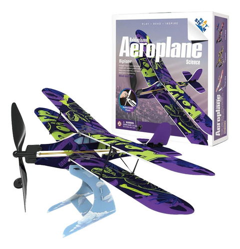 Avión Biplano Playstem Airplane Science De Ligas Para Niños