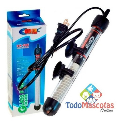 Calefactor Calentador Acuarios Y Peceras 25w Con Termostato