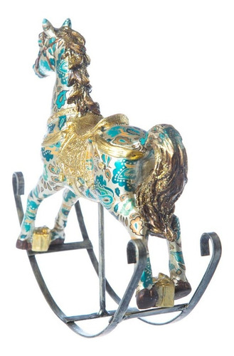Imagen 5 de 6 de Muñecos Navideños Running Caballo Mecedor Grande