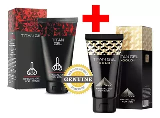 Titan Gel Black Compatible Para Hombres 2 Piezas