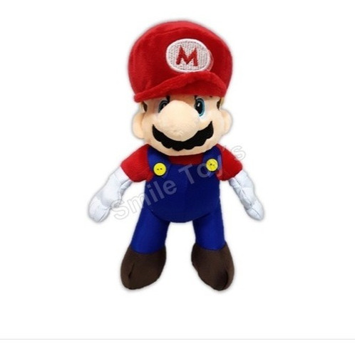 Peluche Mario Bros Excelente Calidad Bordado 28cm