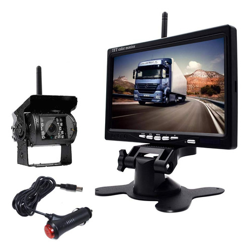 Eversecu Waterproof Wireless Backup Camara And 7  Hd Lcd Rv