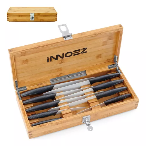 HHXRISE Organizador de cajones de cuchillos, bloque de cuchillos de bambú  con capacidad para 16 cuchillos (no incluidos) + ranura para afilador de