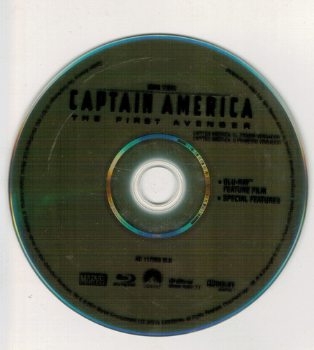 Blu-ray Capitan America El Primer Vengador Dvd & Blu-ray 3d (Usado)