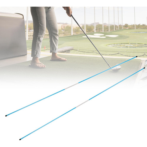Palo De Alineación De Golf De 2 Uds, Entrenamiento De Azul