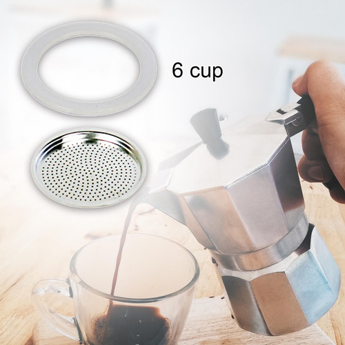 Sellos De Silicona Junta Espresso Filtro Para 6 Tazas