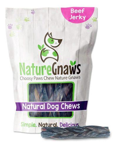 Trenzados De Carne Seca Para Perros Nature Gnaws 10 Unidades