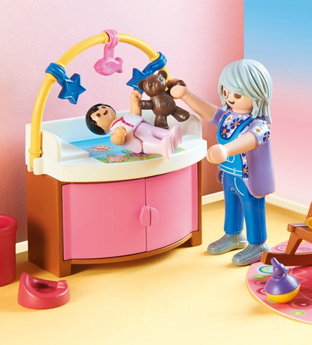 Playmobil Dollhouse 70210 - Guarderia Dormitorio De Bebe