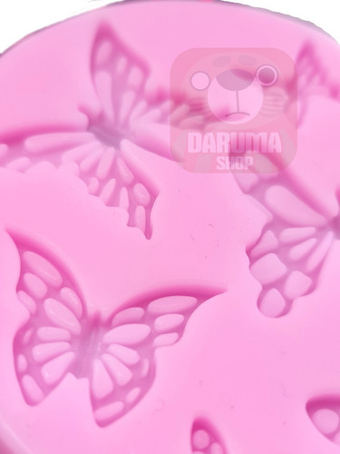 Imagen 5 de 8 de Molde Silicona 6 Mariposas Varios Tamaños Fondant Porcelana