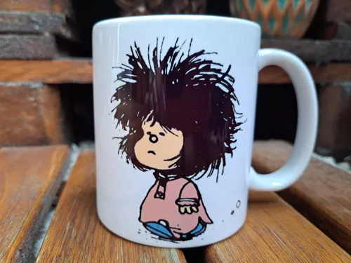 Taza Cerámica Importada Diseño Mafalda Historieta Regalo