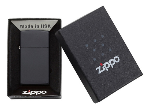 Encendedor Zippo Slim Negro Mate Mz1618