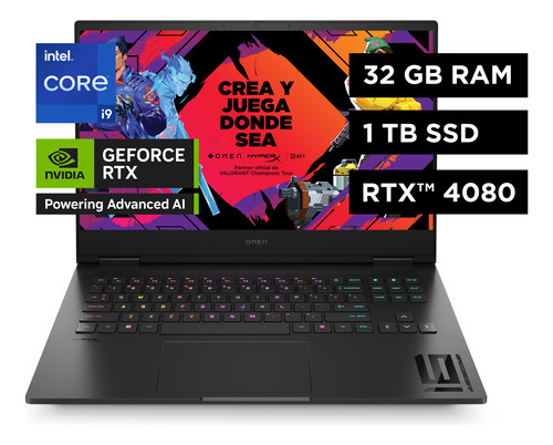 Notebook Hp 16-wf1001la I9-14900hx 32 1tb 4080 16.1