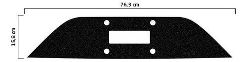 Protector trasero de matrícula negro adhesivo para Fiat Mobi 18