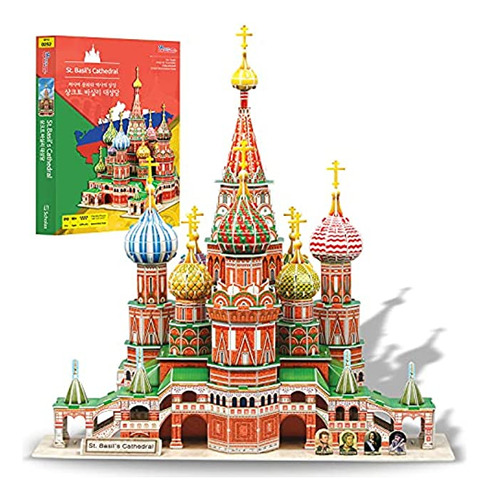 Puzzle 3d Pop Out World Saint Basil's Catedral Rusia Modelo