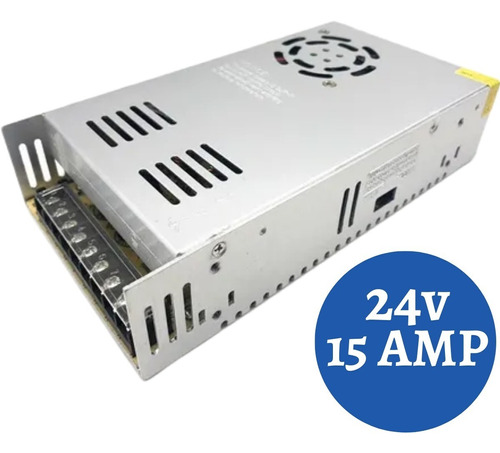 Fuente De Poder 24v 15amp Centralizada Conmutada 360w Cctv