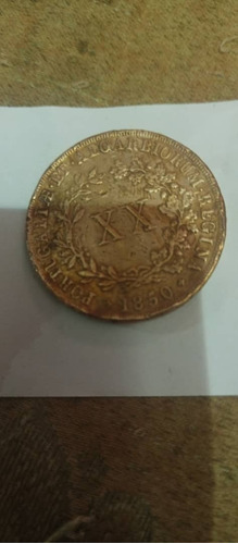 Moneda De Portugal 1850 Moneda María Ll