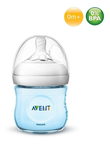 Imagem 1 de 1 de Mamadeira Pétala Avent 0m+ 125ml Azul