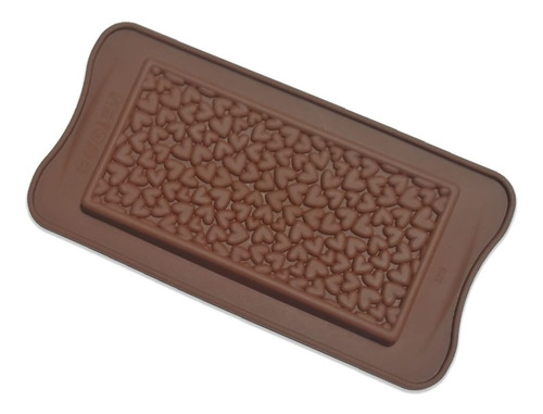 Molde De Silicon Tablilla De Chocolate Corazones Tableta