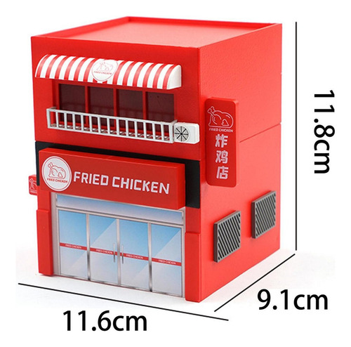 Yu Diseño De Oficina De Decoración De Diorama Frito 1/64