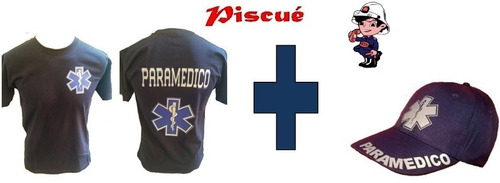  Remera + Gorra - Bomberos  - Paramedico Xxxl/xxxxl