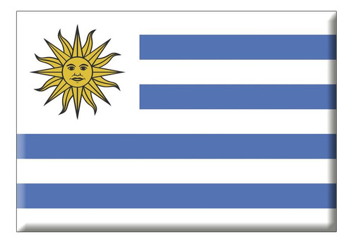 Ímã Da Bandeira Do Uruguai Cor Colorido