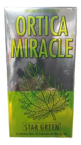 Suplemento En Cápsulas Star Green  Suplemento Ortiga Miracle En Frasco De 30ml 30 Un