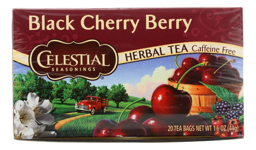 Celestial Condimentos Hierba T,blk Cherry Berry 20 Bolsa 1-e
