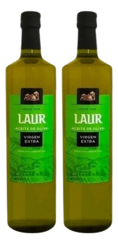 Aceite De Oliva Laur Virgen Extra 1 Litro Clásico Pack X2 U