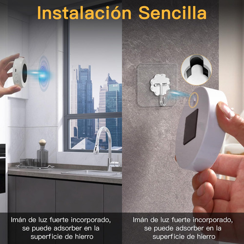 6pcs Luz Led Con Sensor De Movimiento Recargable 400mah Con