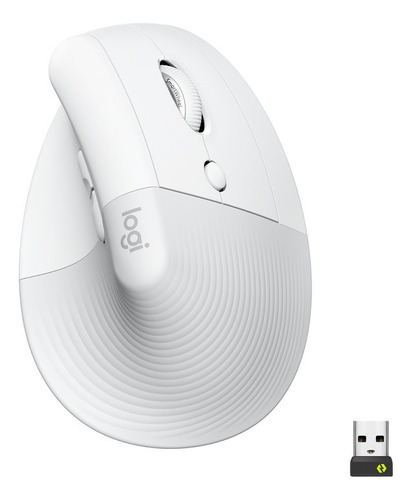 Mouse Logitech Lift Inalámbrico Ergo M575 Sensor Óptico Color Blanco