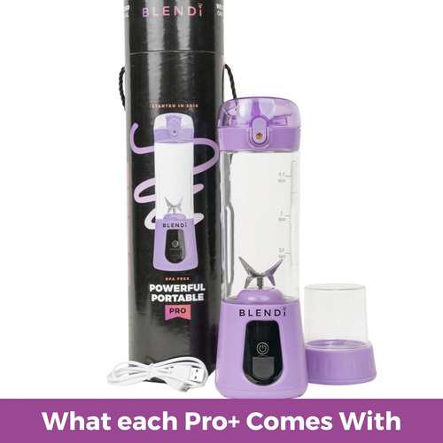 Liquidificador Portátil Blendi Pro+ 500ml Roxo Com Motor De