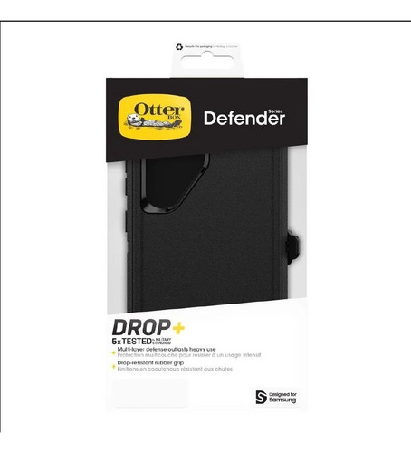 Carcasa Otterbox Defender Para Samsung Galaxy - Color Negro Funda Antigolpe (s24,s23,s22) Modelos Normal Plus Y Ultra