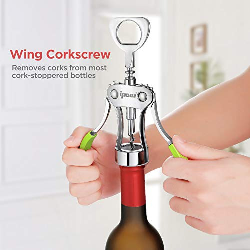 Abridor De Vino Ipow, Sacacorchos Con Forma De Ala, Caja De