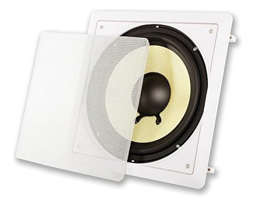 Acustica Audio Hds10 10pulgadas En Pared Kevlar Subwoofer Bl